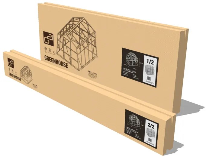 G21 GZ 48 üvegház - 251 x 191 cm, horganyzott