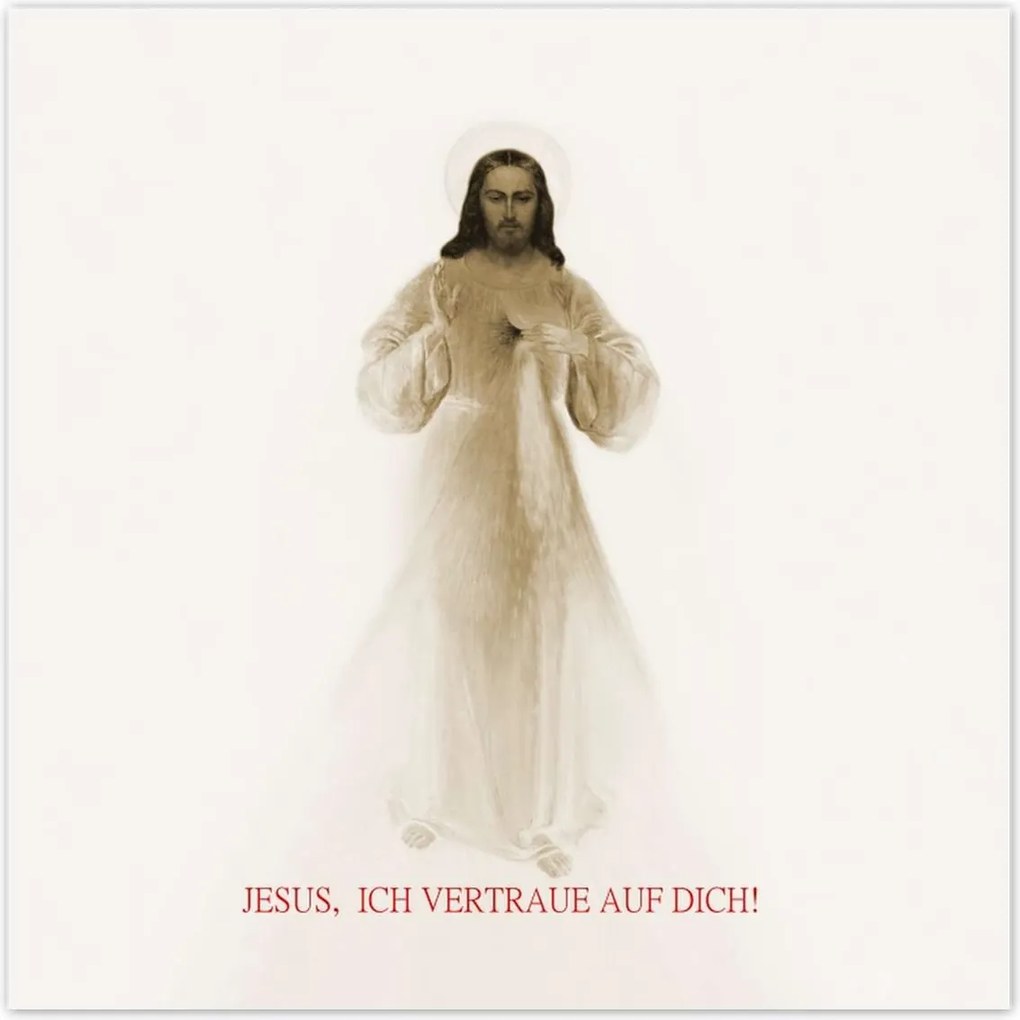 Poszterek 30x30 Jesus Ich vertraue Dich