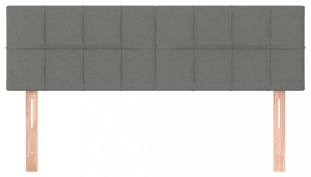 2 db sötétszürke szövet fejtámla 72 x 5 x 78/88 cm