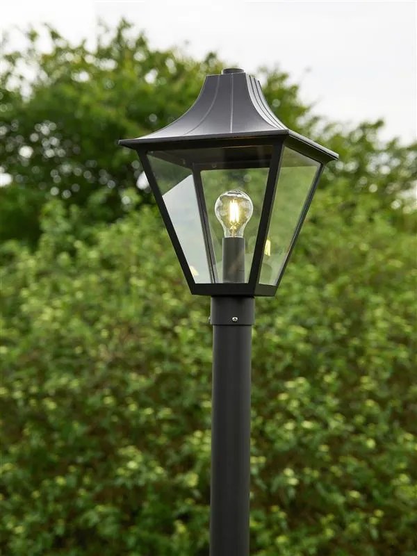 MARKSLÖJD 108171 GARDEN Kandeláber Fekete, Átlátszó LED IP44