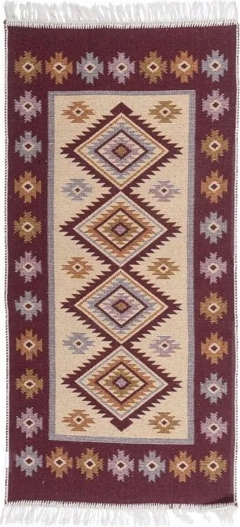 Kilim szőnyeg rojtokkal Szilva Rombusz 120x180