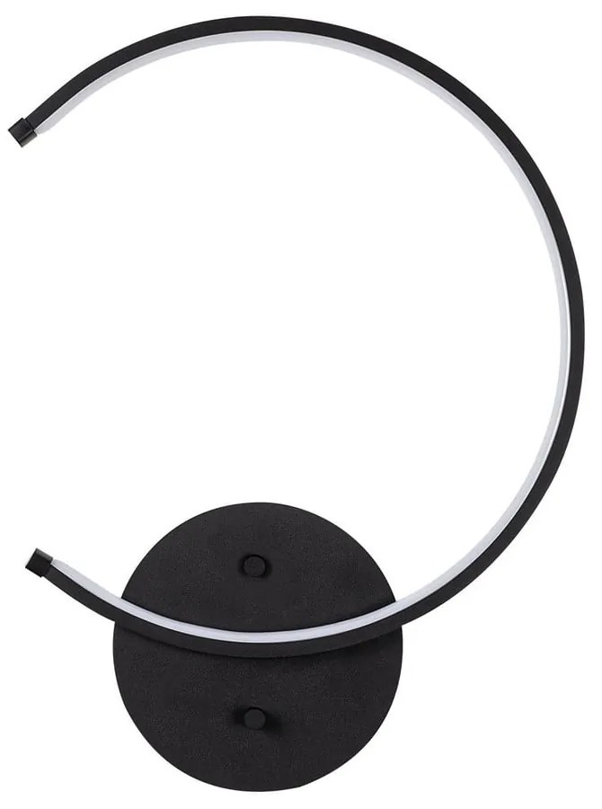 Fekete LED fali lámpa ø 10 cm Moon – Opviq lights