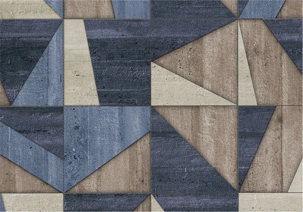 Matt fotótapéta Flizelin Falra Geometrikus minták 312x219 Ragasztó