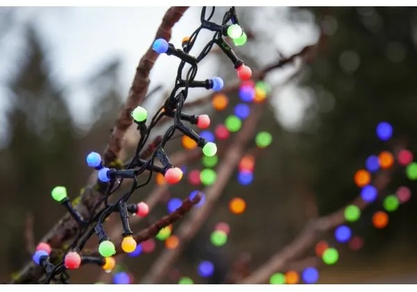 Eglo -LED kültéri karácsonyi fényfüzér BERRY MINI 700xLED/8 üzemmód 19m többszínű IP44