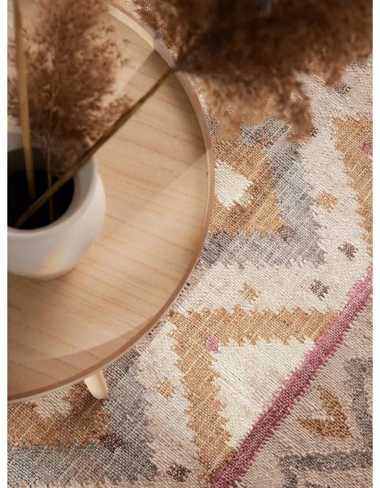 Krémszínű kézi szövésű juta szőnyeg 80x150 cm Roya Imani – Elle Decoration