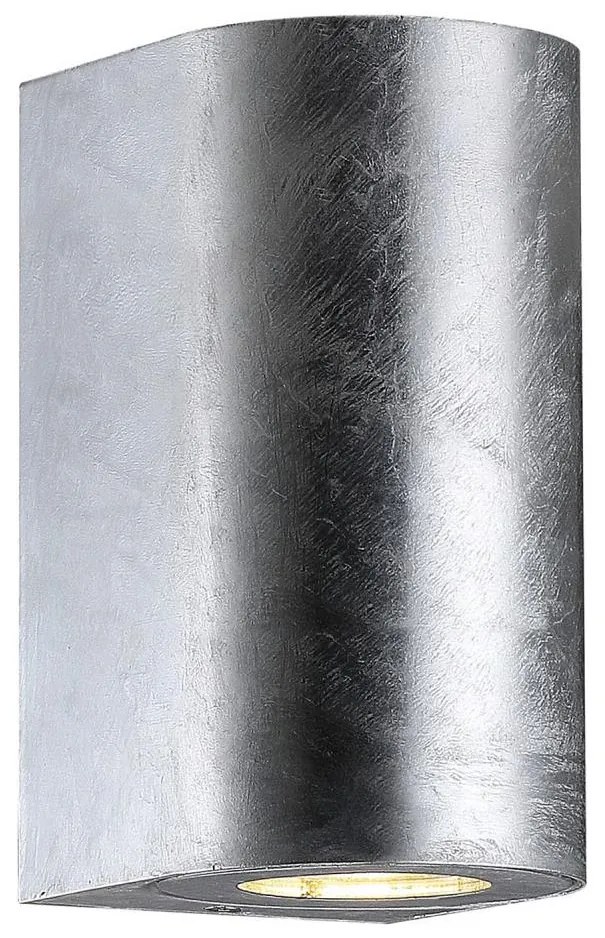 Nordlux - Kültéri fali lámpatest CANTO 2xGU10/28W/230V IP44 ezüst
