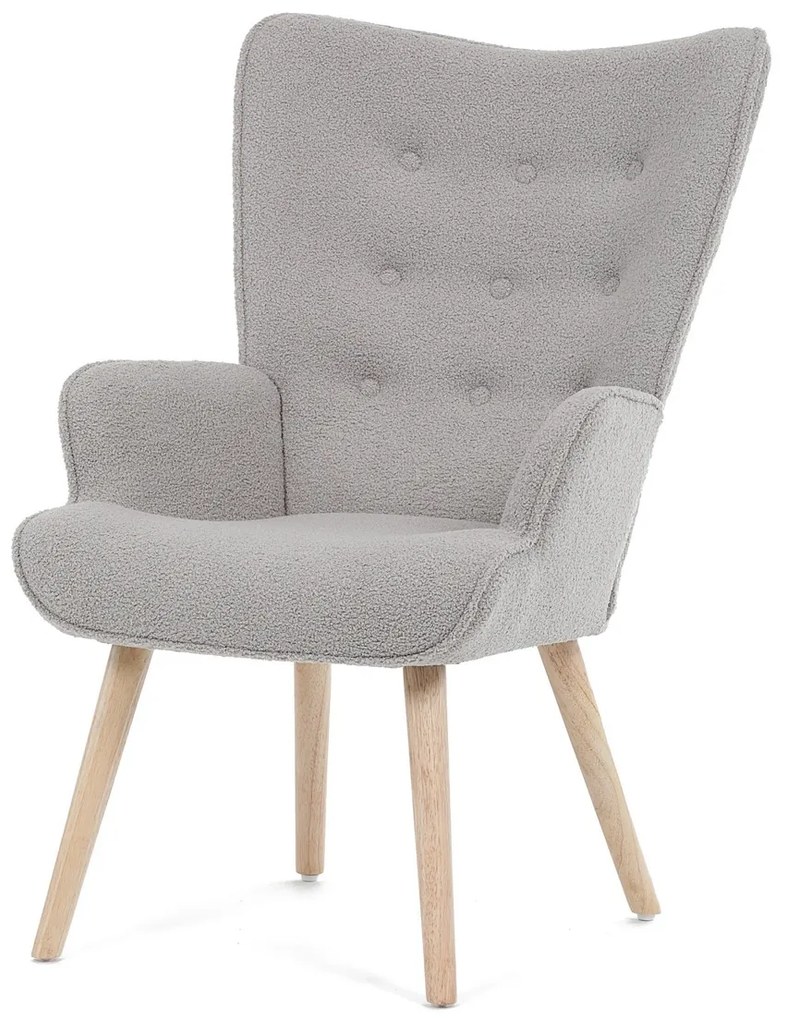 Bouclé GREY2 fotel, szürke