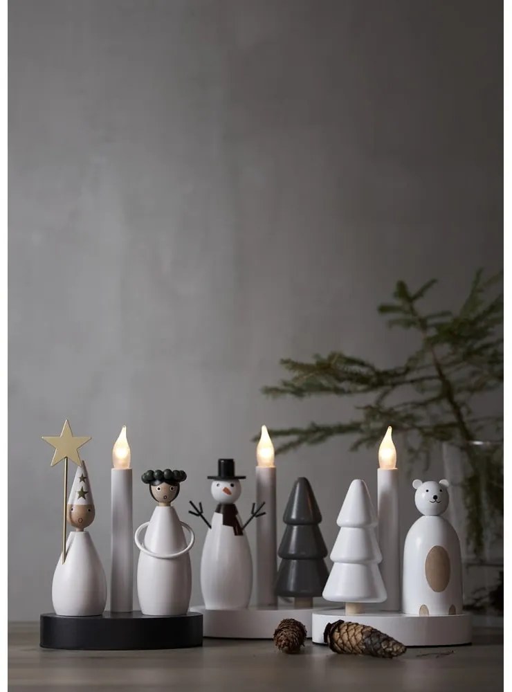 Fehér karácsonyi fénydekoráció Christmas Joy – Star Trading