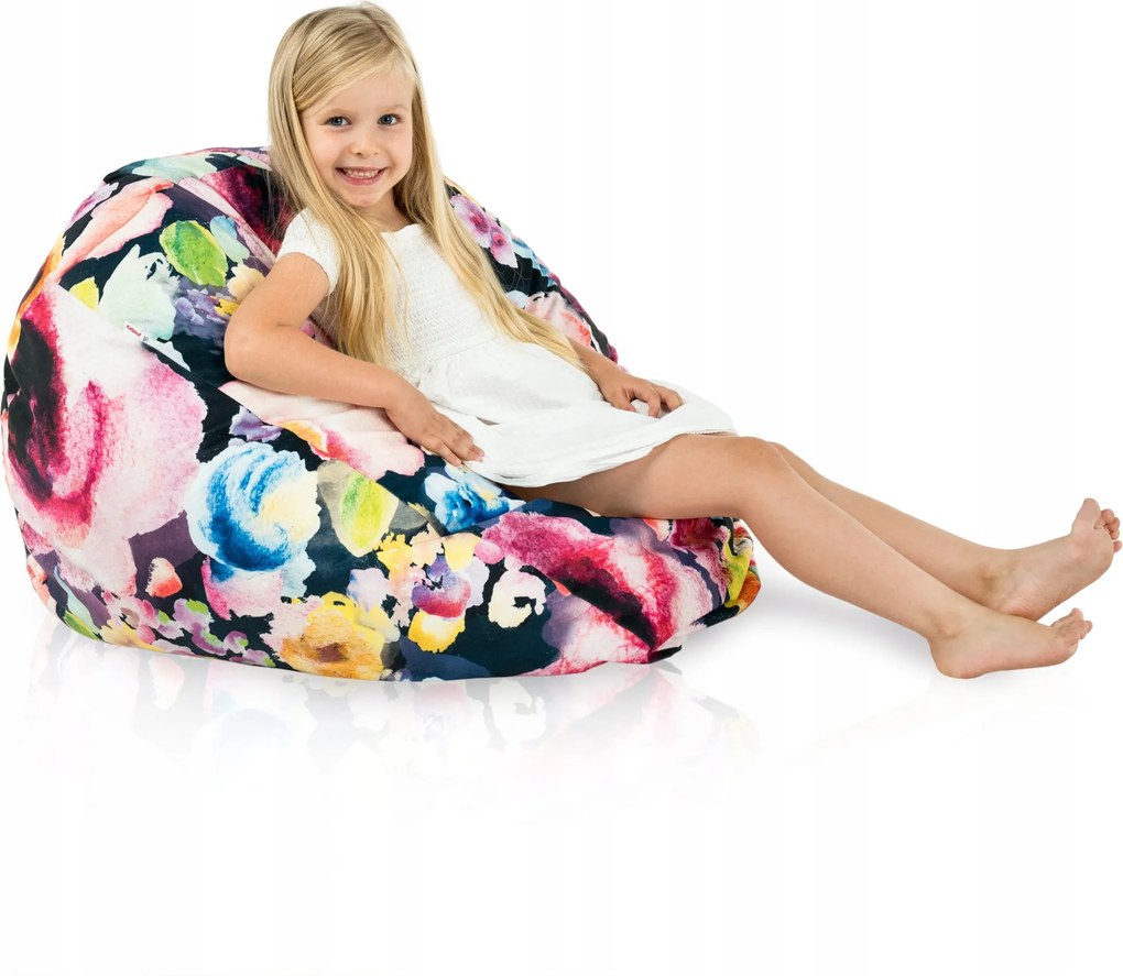 Sako Pufa Fotel Virágos L-es Táska gyerekeknek