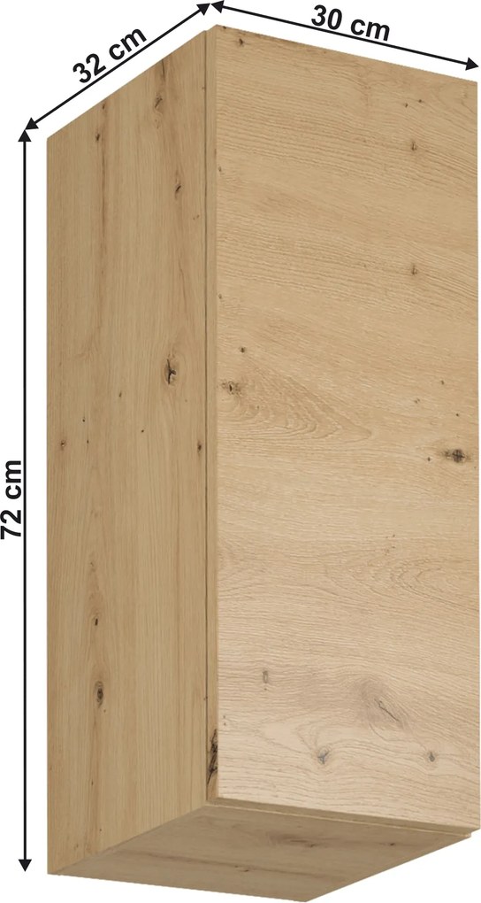 Felső szekrény, artisan tölgy, univerzális, LANGEN G30