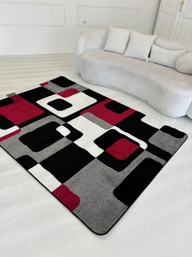 Margit Fekete-piros (Black) szőnyeg 0196 200x280