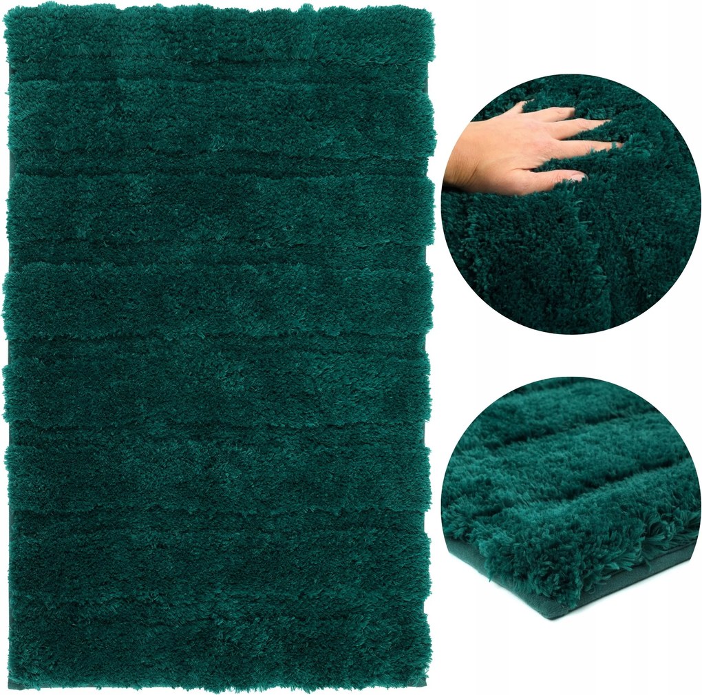 Fürdőszobaszőnyeg 50x80cm Puha Bolyhos Shaggy Csúszásgátló Mosható