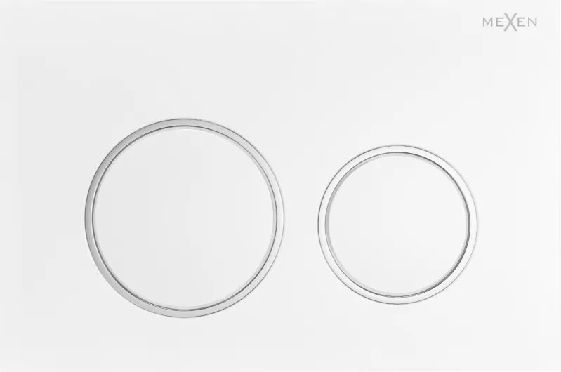 Mexen Fenix 07 XS öblítőgomb, fehér matt - 600720