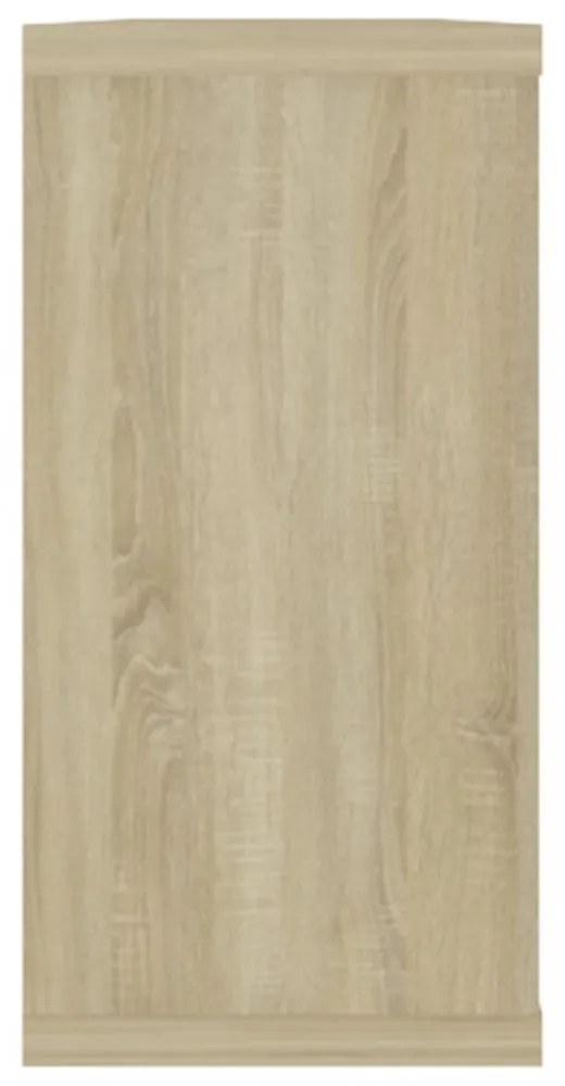 2 db sonoma tölgy színű szerelt fa fali polc 100 x 15 x 30 cm