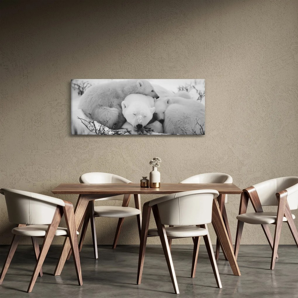 Kép - Jegesmedvék (120x50 cm)