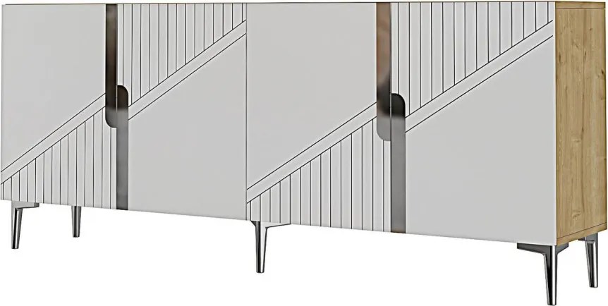 Evva 150 - Sapphire Oak, White, Silver