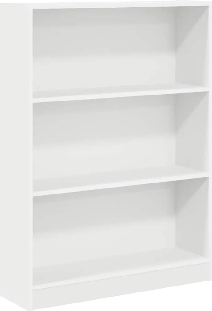vidaXL fehér szerelt fa könyvespolc 80 x 24 x 109 cm