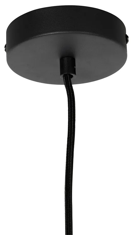 Retro lógólámpa fekete átlátszó üveggel 20 cm - Eclipse