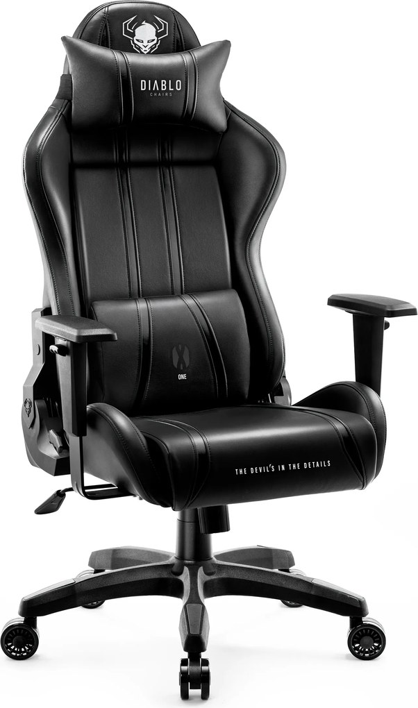 Gamer szék műbőr Normal Size, fekete: Diablo X-One 2.0