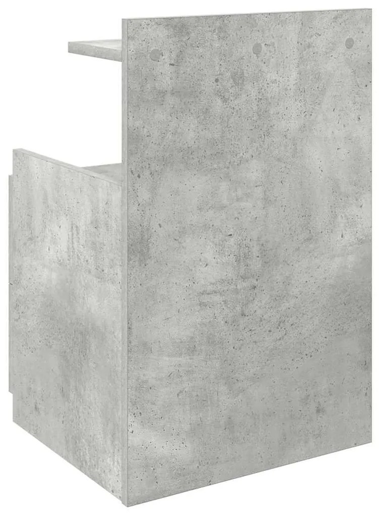 2 db-os éjjeliszekrény 2 fiókkal, betonszürke, 40 x 36,5 x 62 cm