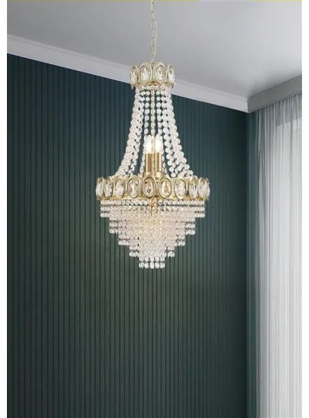 Searchlight 1611-6SB - Láncos csillár LOUIS PHILLIPE 6xE14/60W/230V