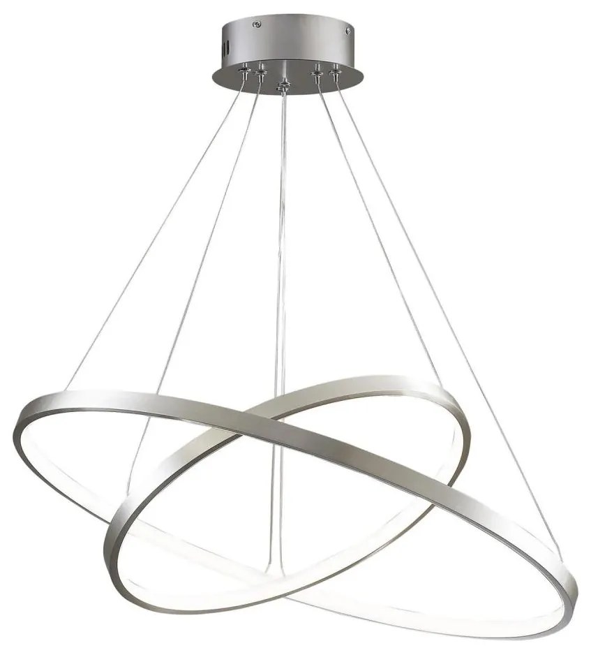 LED Csillár zsinóron LEA LED/35W/230V 4000K átm. 60 cm króm