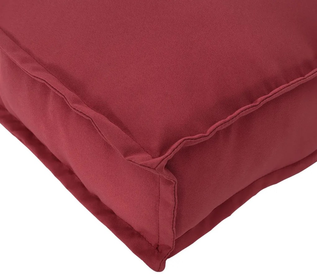 Raklap párna háttámlához Bordó 60 x 40 x 12 cm Oxford szövet