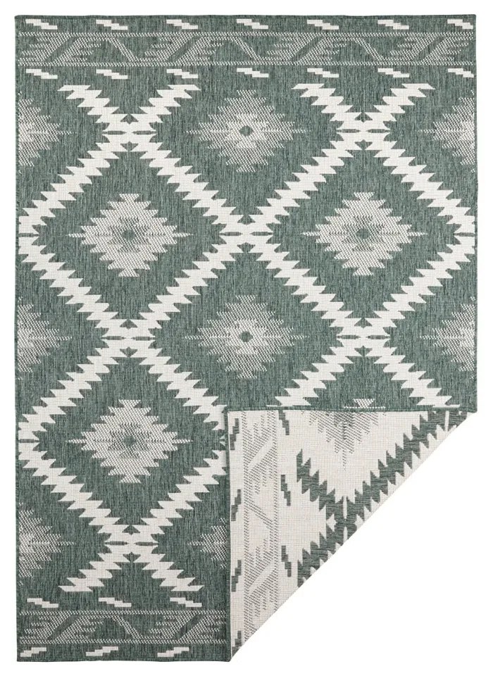 Malibu zöld-krémszínű kültéri szőnyeg, 290 x 200 cm - NORTHRUGS