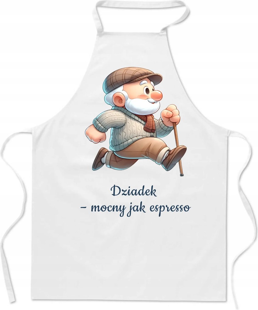 Konyhai kötény Cool Ajándék Nagypapának Nagypapa erős, mint az eszpresszó