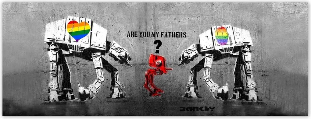 Fotótapéták 250x93 Are you my fathers Banksy