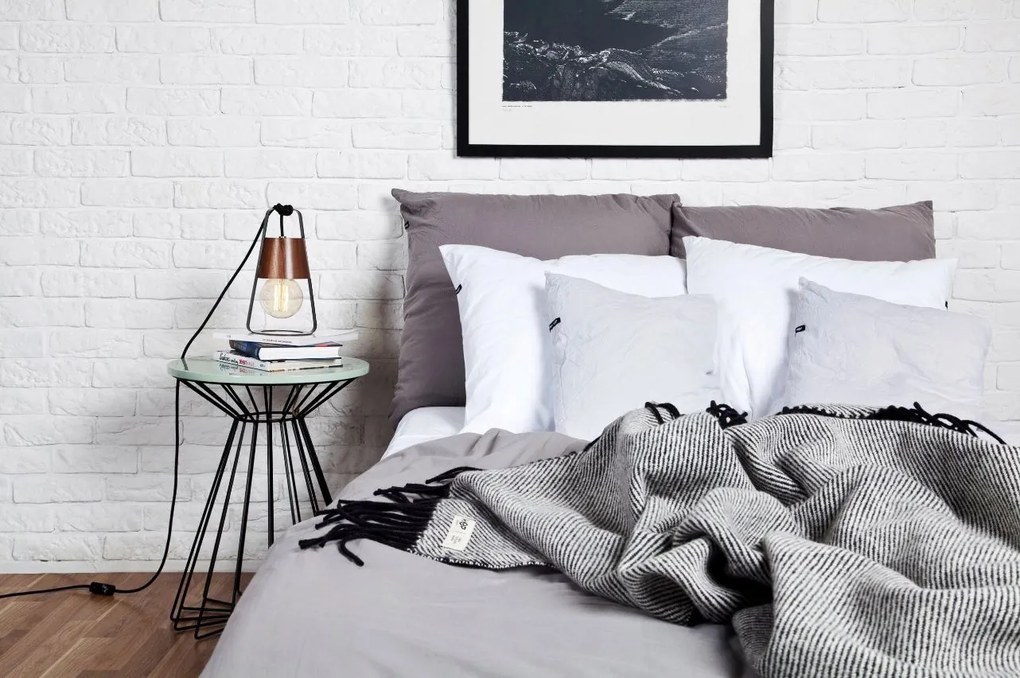 Gumis lepedő pamut 200x200 Világos Szürke