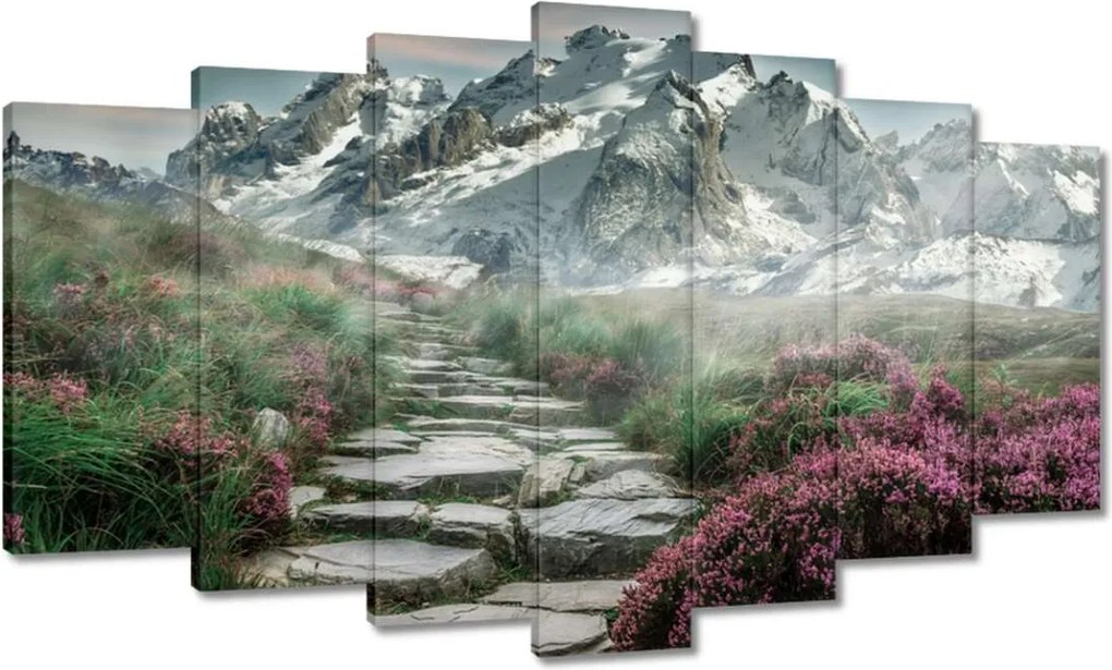 Festmények 140x80 Hegyi kilátás Tájkép Köd