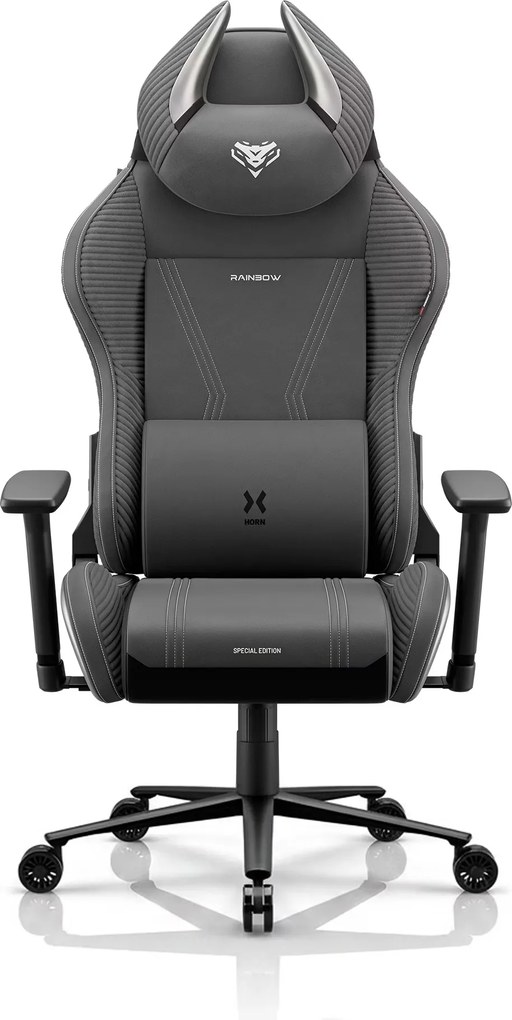 Gamer szék szövet szürke Normal Size: Diablo X-Horn 2.0 Rainbow Grey