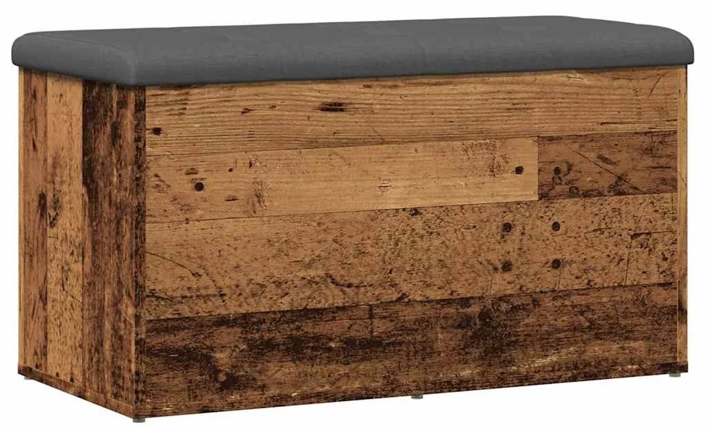 antik fa szerelt fa tárolópad 82x42x45 cm