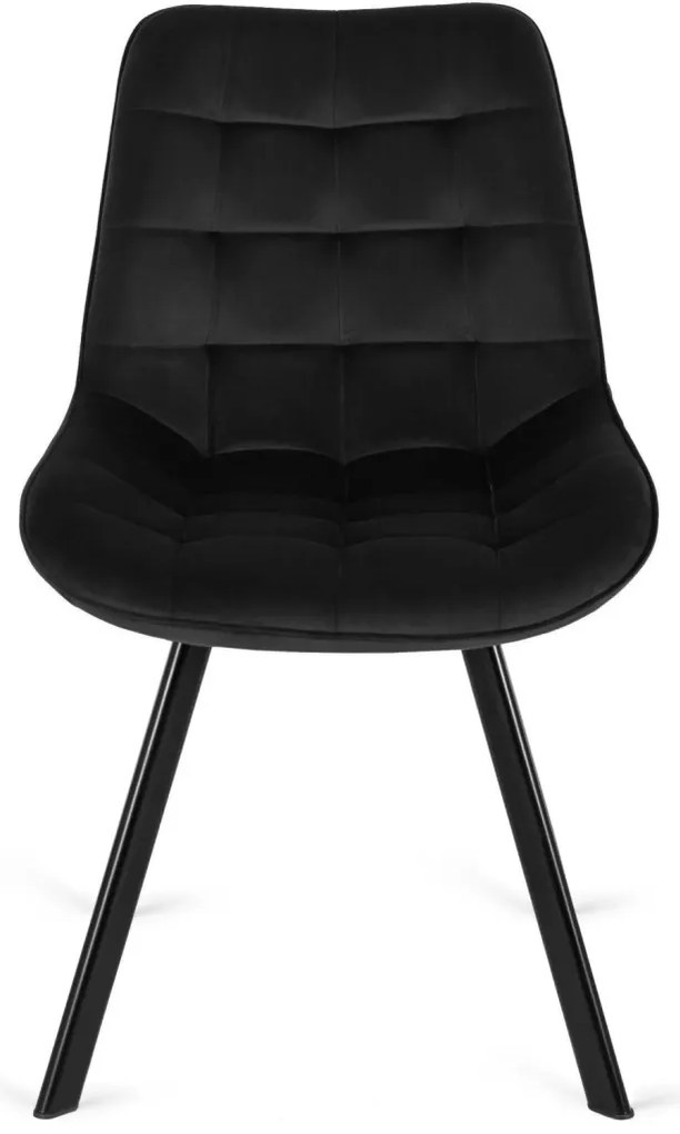 Étkezőszék Fekete Bársony kárpittal RICK (lux 02)