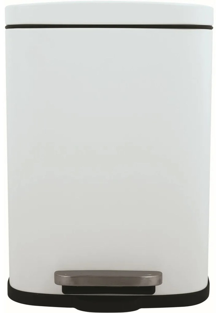 Spirella Pedálos szemetes soft-close Akira 12 l, matt fehér, 12 l