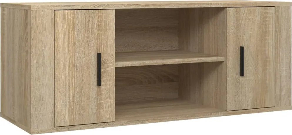 vidaXL sonoma tölgyszínű szerelt fa TV-szekrény 100 x 35 x 40 cm