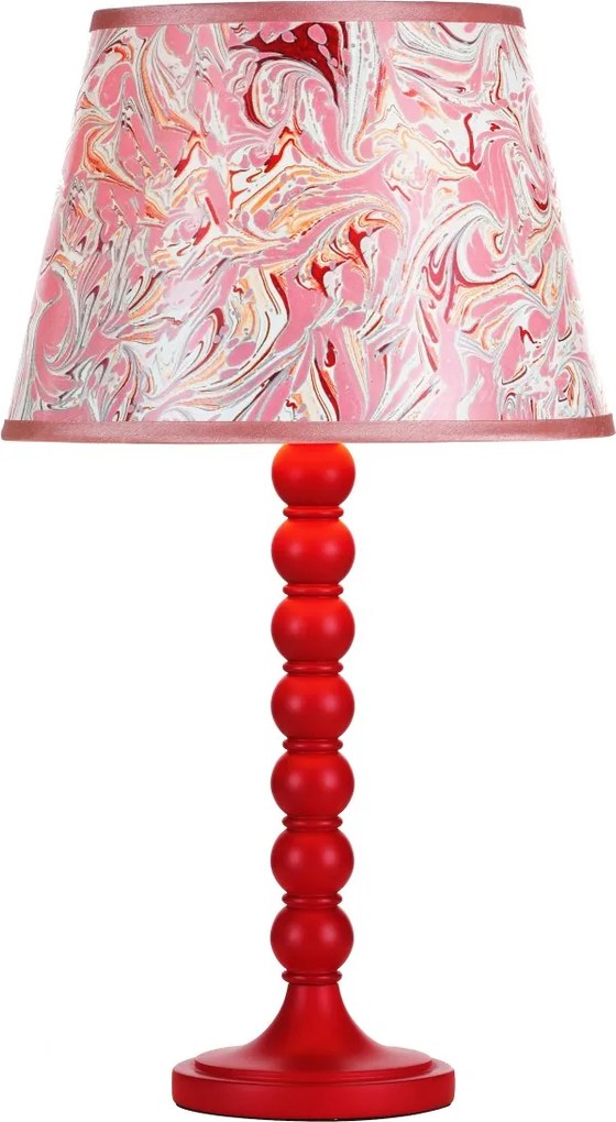 Dar Lighting modern asztali lámpa spool piros darspo4225
