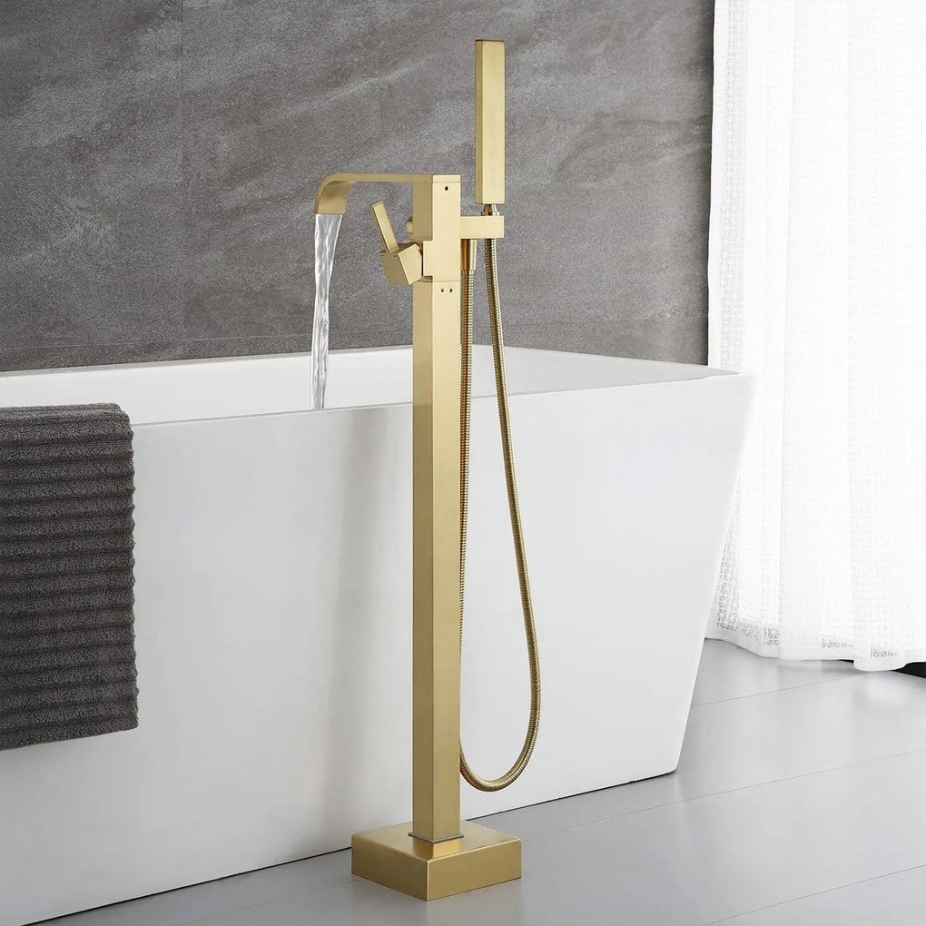 Fürdőkád csaptelep Rea Carat Gold Brush