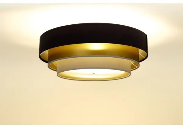 TRINITI mennyezeti lámpa 2xE27/60W/230V barna/arany/beige