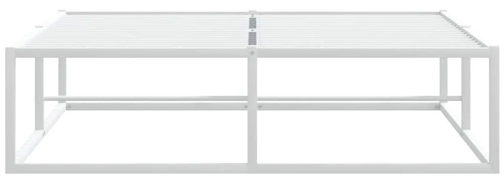 ágykeret matrac nélkül fehér 120x200 cm fém