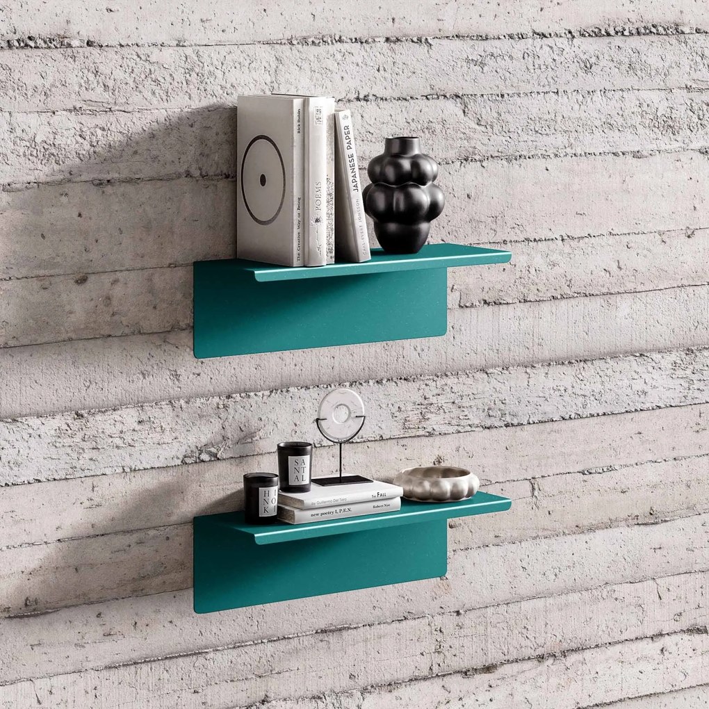 Fali polc JOANNE 400 mm, Modern: tengerszínű