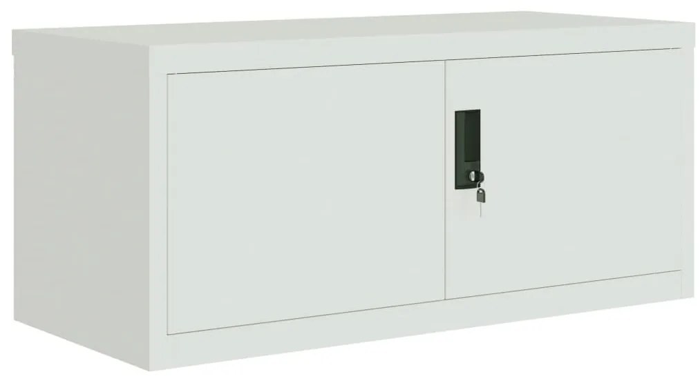 világosszürke acél irattartó szekrény 90x40x240 cm