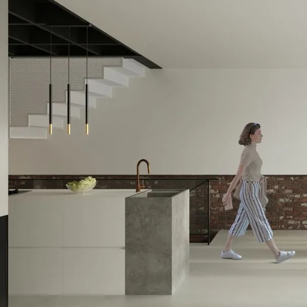 Csillár zsinóron MOSAIC 3xG9/12W/230V fekete/arany