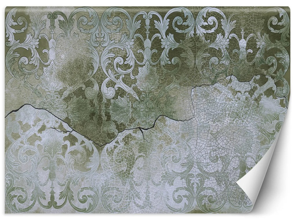 Gario Fotótapéta Zöld vintage díszek Anyag: Vlies, Méret: 300 x 210 cm