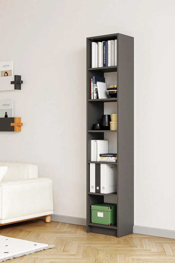 Könyvespolc, antracit, 40 cm – Bili5