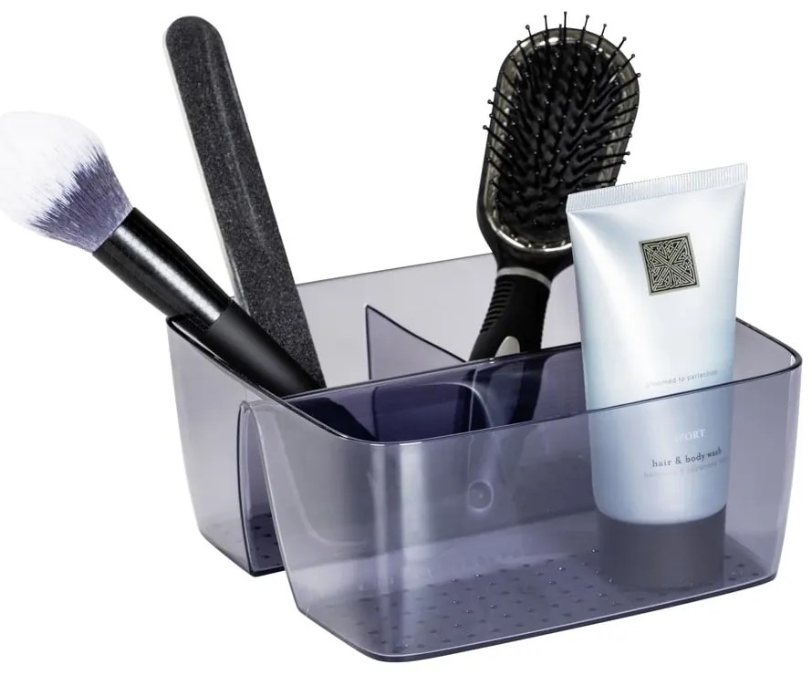 Szürke újrahasznosított műanyag fürdőszobai rendszerező San Diego – Wenko