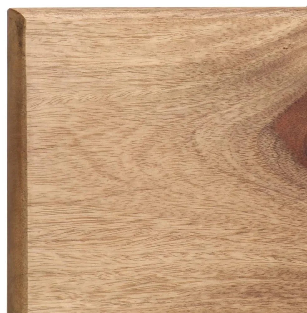 2 db tömör akácfából fali polc 118x26x20 cm