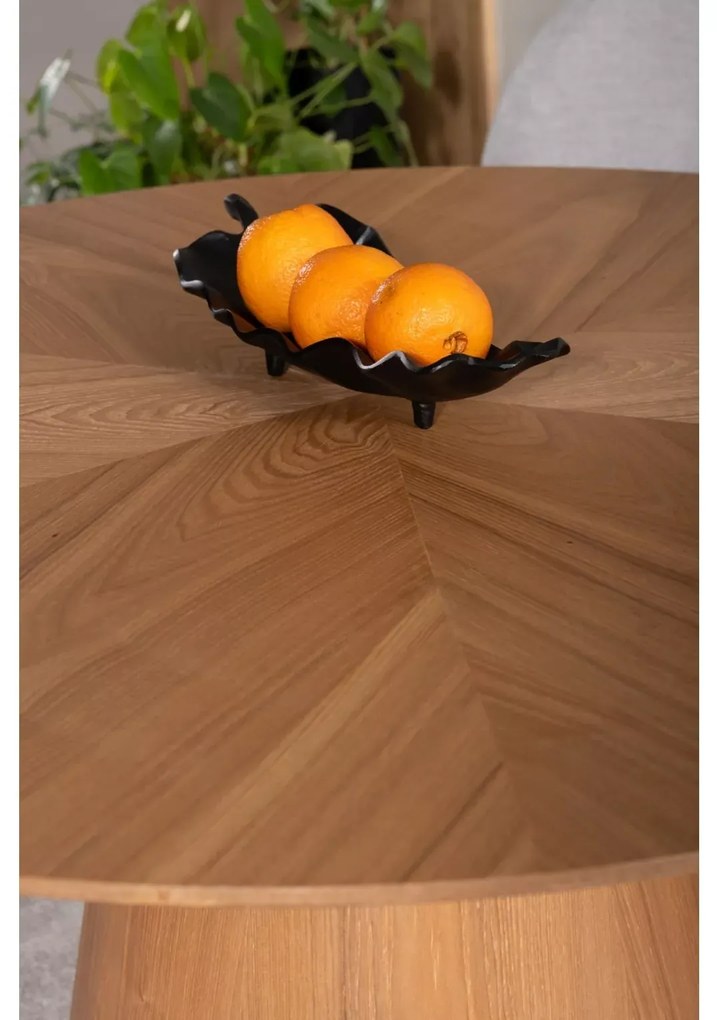 Kerek étkezőasztal ANGEL 120x120 cm, tölgy dekoráció