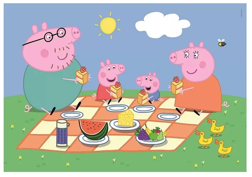 Peppa malac Picnic 24 db-os maxi puzzle Clementoni
